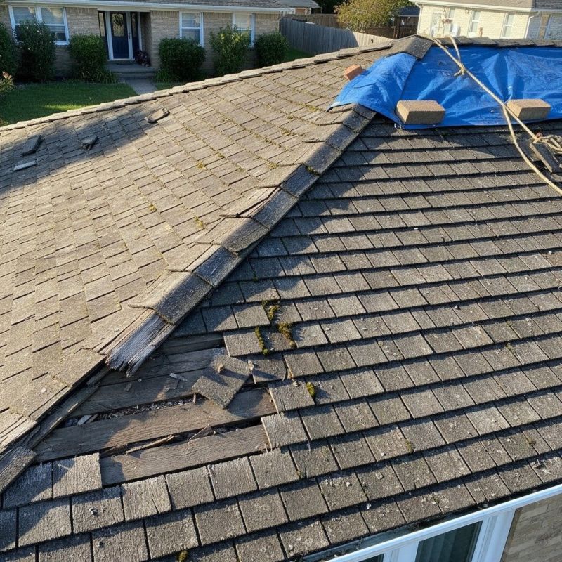 Roof Ridge Cap Repair